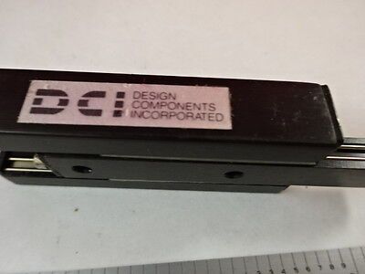 OPTICAL MINI STAGE SLIDE POSITIONING DCI OPTICS AS IS BIN#L9-B-19