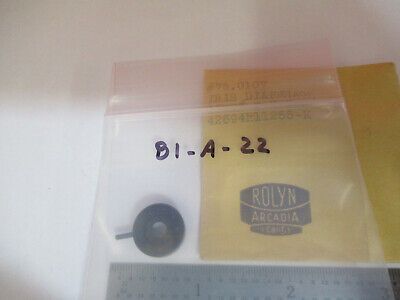 OPTICAL ROLYN MINI IRIS DIAPHRAGM OPTICS AS PICTURED #B1-A-22