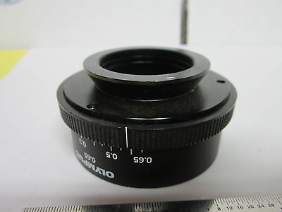 OLYMPUS JAPAN OPTICS IRIS CAMERA PORT ILLUMINATOR MICROSCOPE PART BIN#H3-22