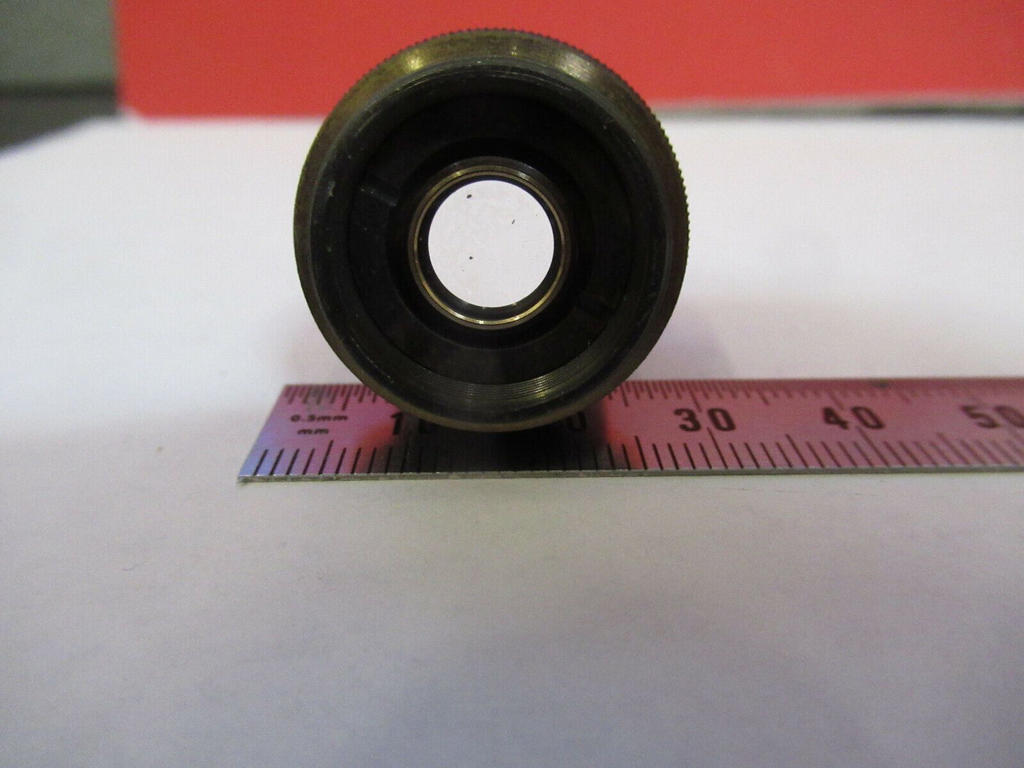 WILD HERRBRUGG 4X LENS OBJECTIVE OPTICS MICROSCOPE PART AS PICTURED #P8-A-42