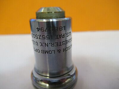 VINTAGE BAUSCH LOMB 43X OBJECTIVE OPTICS MICROSCOPE PART AS PICTURED &W3-B-39