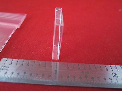 OPTICAL SQUARE LENS OR WINDOW VERY CLEAN LASER OPTICS #4-151 BIN#4