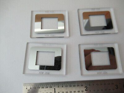 OPTICAL LOT 4 EA BK7 GLASS WINDOW OPTICS AS PICTURED &F2-A-242