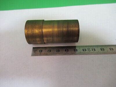 EMPTY BRASS CAN OBJECTIVE BAUSCH LOMB MICROSCOPE PART AS PICTURED &Q9-A-153