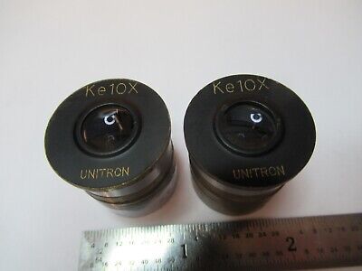 LOT UNITRON EYEPIECES Ke10X OCULAR OPTICS MICROSCOPE PART AS PICTURED &G1-A-54