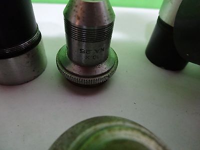 FOR PARTS MICROSCOPE OPTICS PIECES ASSORTED AS IS BIN#11-A-16