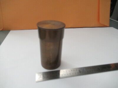 EMPTY ANTIQUE BRASS ZEISS JENA OBJECTIVE CAN MICROSCOPE PART AS PICTURED F3-A-74