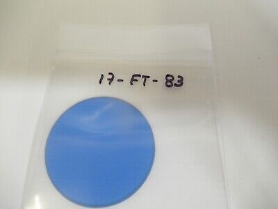 LEITZ WETZLAR BLUE GLASS FILTER OPTICS MICROSCOPE PART AS PICTURED &17-FT-83B