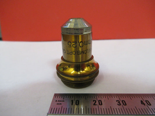 SPENCER ANTIQUE BRASS OPTICS 10X OBJECTIVE MICROSCOPE PART AS PICTURED &Q3-B-09