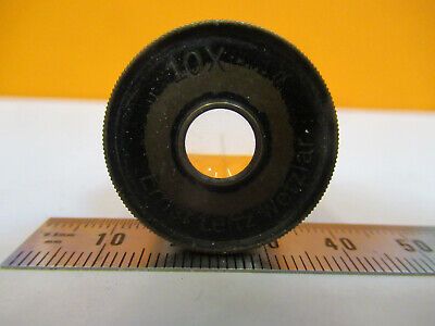 ANTIQUE LEITZ WEZTLAR EYEPIECE 10X LENS MICROSCOPE PART AS PICTURED 8Y-A-108