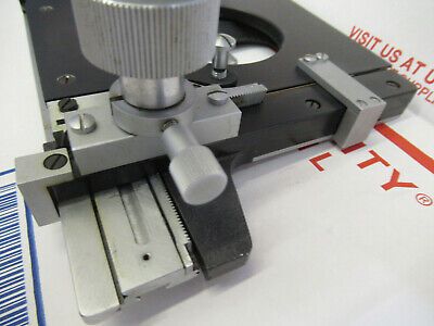 VICKERS UK ENGLAND STAGE XY TABLE MICROSCOPE PART AS PICTURED P3-A-02