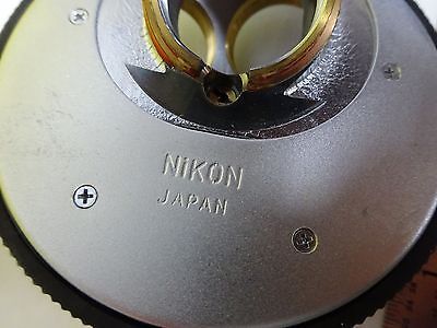 MICROSCOPE PART NOSEPIECE NIKON JAPAN WITHOUT OPTICS AS IS BIN#X7-22