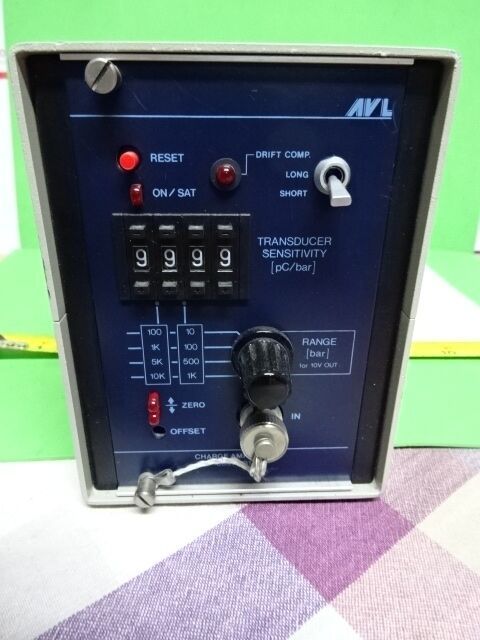 AVL PIEZOCRYST AUSTRIA CHARGE AMPLIFIER for PRESSURE or ACCELEROMETER AS IS #GAR