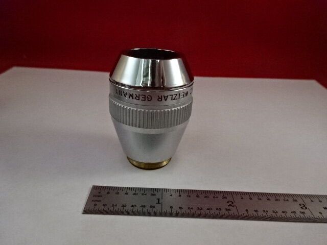 MICROSCOPE PART OBJECTIVE LEITZ GERMANY ERGOLUX 10X INFINI OPTICS AS IS #F2-A-10