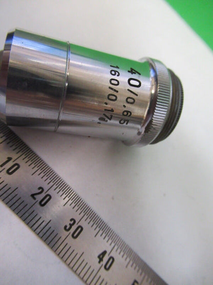 REICHERT AUSTRIA PLAN 40X /160 MICROSCOPE PART AS PICTURED 8X-A-37