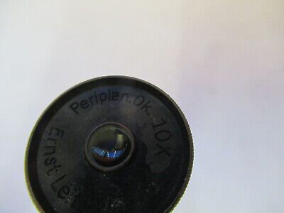 ANTIQUE ERNST LEITZ WETZLAR EYEPIECE10X MICROSCOPE PART AS PICTURED P9-A-76