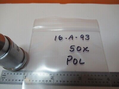 LEITZ GERMANY POL OBJECTIVE 50X P MICROSCOPE OPTICS PART AS PICTURED &16-A-93