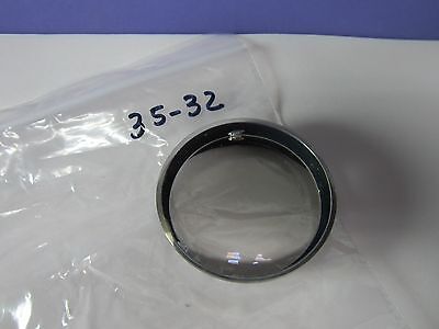 OPTICAL CONVEX CONCAVE MIL SPEC LENS AS IS [chipped] LASER OPTICS BIN#35-32