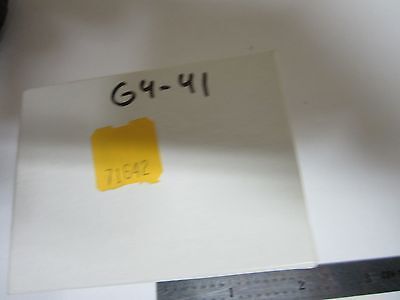 MICROSCOPE PART BEAM SPLITTER PLATE OPTICS BIN#G4-41