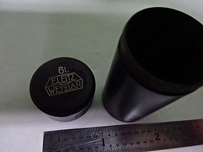 EMPTY ANTIQUE MICROSCOPE OBJECTIVE CONTAINER LEITZ GERMANY 6L AS IS #B2-M-06