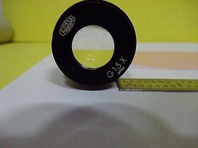 MICROSCOPE PART EYEPIECE OLYMPUS G15X OPTICS AS IS BIN#X1-69