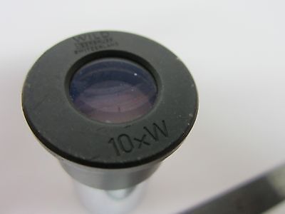 MICROSCOPE PART EYEPIECE WILD HEERBRUGG SWISS 10xW OPTICS BIN#B3-W-20