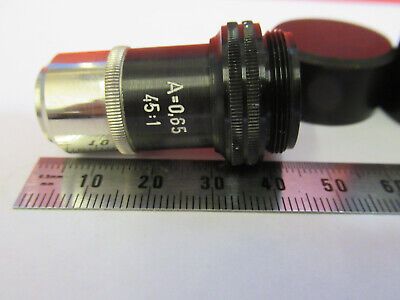 ANTIQUE ERNST LEITZ "6L" OBJECTIVE 45X MICROSCOPE PART AS PICTURED &F6-A-62