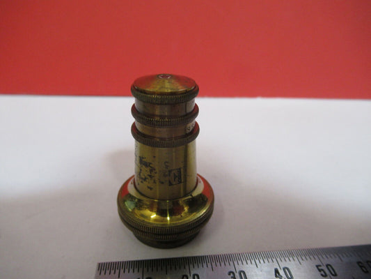 ANTIQUE  CARL ZEISS GERMANY "E" OBJECTIVE MICROSCOPE PART AS PICTURED G4-A-109