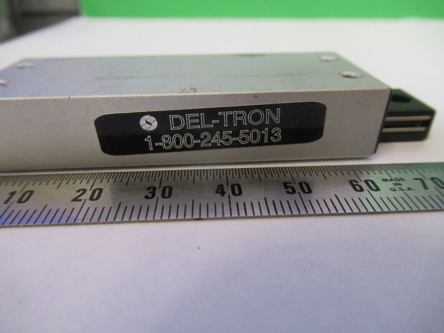 DELTRON SLIDE POSITIONING STAGE GEAR ALUMINUM for optics AS PICTURED &H9-C-04