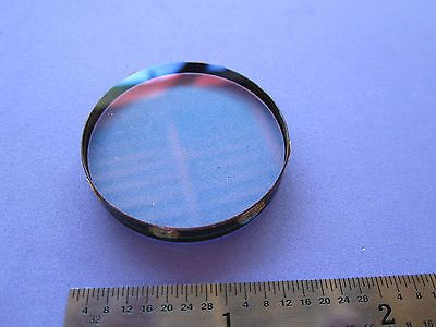 OPTICAL LENS LASER OPTICS WITH FEATURE IN THE MIDDLE SEE PICTURES AS IS #2-121