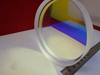 OPTICAL FLAT FUSED SILICA 3" DIA DICHROIC SPIEGEL 1/10 WELLENLASEROPTIK &amp;6-A-26