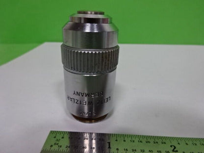 MICROSCOPE PART OBJECTIVE LEITZ WETZLAR GERMANY EF 40X OPTICS AS IS #4B-A-10