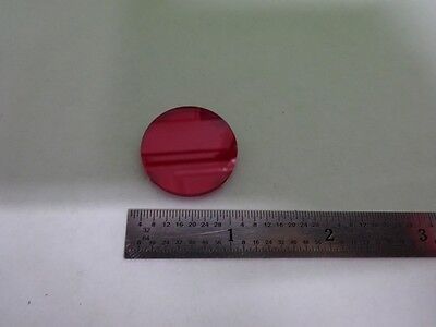 OPTICAL FILTER RED OPTICS AS IS BIN#72-66