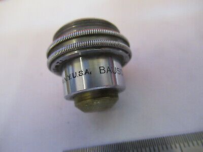 BAUSCH LOMB OPTICS 4mm /215mm OBJECTIVE MICROSCOPE PART AS PICTURED &F1-A-85