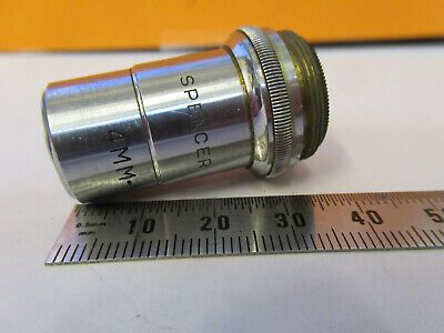 VINTAGE SPENCER 44X LENS OBJECTIVE OPTICS MICROSCOPE PART AS PICTURED P4-A-87