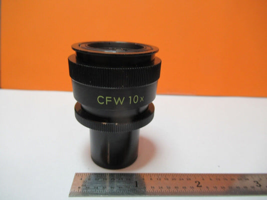 NIKON JAPAN CFW10X EYEPIECE OCULAR OPTICS MICROSCOPE PART AS PICTURED &G1-A-15