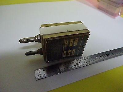 ANTIQUE QUARTZ RADIO CRYSTAL U.S. NAVY RAYTHEON FREQUENCY CONTROL #W7-57