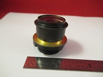 LEITZ WETZLAR GERMANY BRASS MOUNTED LENS ILLUM OPTICS MICROSCOPE PART &FT-1-55