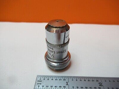 ANTIQUE ERNST LEITZ OBJECTIVE 100X OPTICS MICROSCOPE PART AS PICTURED &16-A-61A