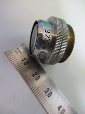 KREMP WETZLAR 4.3X OBJECTIVE LENS MICROSCOPE PART AS PICTURED &Z9-A-97