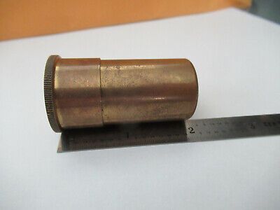 CARL ZEISS JENA "a" EMPTY BRASS OBJECTIVE CAN MICROSCOPE AS PICTURED &F5-A-105