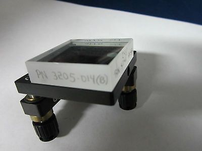 NEWPORT 100-P2 OPTICAL MOUNTED SQUARE FILTER LUMONICS UV LASER OPTICS BIN#4T xv