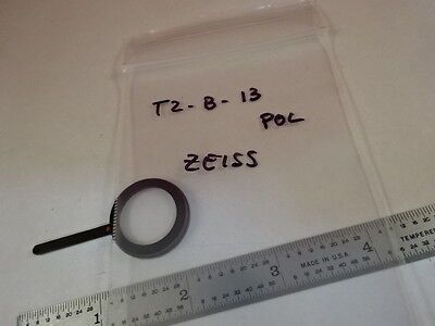 MICROSCOPE PART ZEISS POLARIZER RETARDER SLIDE POL OPTICS AS IS #T2-B-13