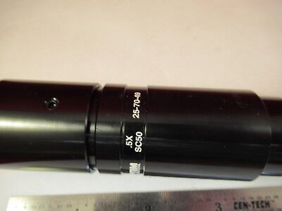 OPTEM 25-70-49 VIDEO INSPECTION 0.5X ATTACHMENT MICROSCOPE PART OPTICS &33-B-16