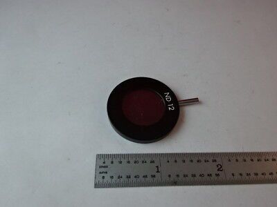 NEUTRAL DENSITY FILTER ND12 MICROSCOPE PART OPTICS AS IS &87-21