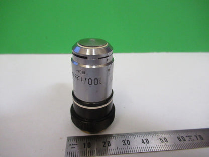 for parts [dirty] CARL ZEISS OBJECTIVE 100X /160 MICROSCOPE AS PICTURED H2-A-40