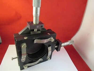 R.S. WILDER STAGE MICROMETER TABLE SPECIMEN MICROSCOPE PART BARNES &AG-A-07