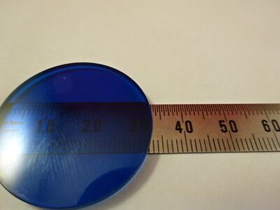 WILD SWISS M20 GLASS BLUE FILTER LENS MICROSCOPE PART OPTICS AS IS &W3-A-13