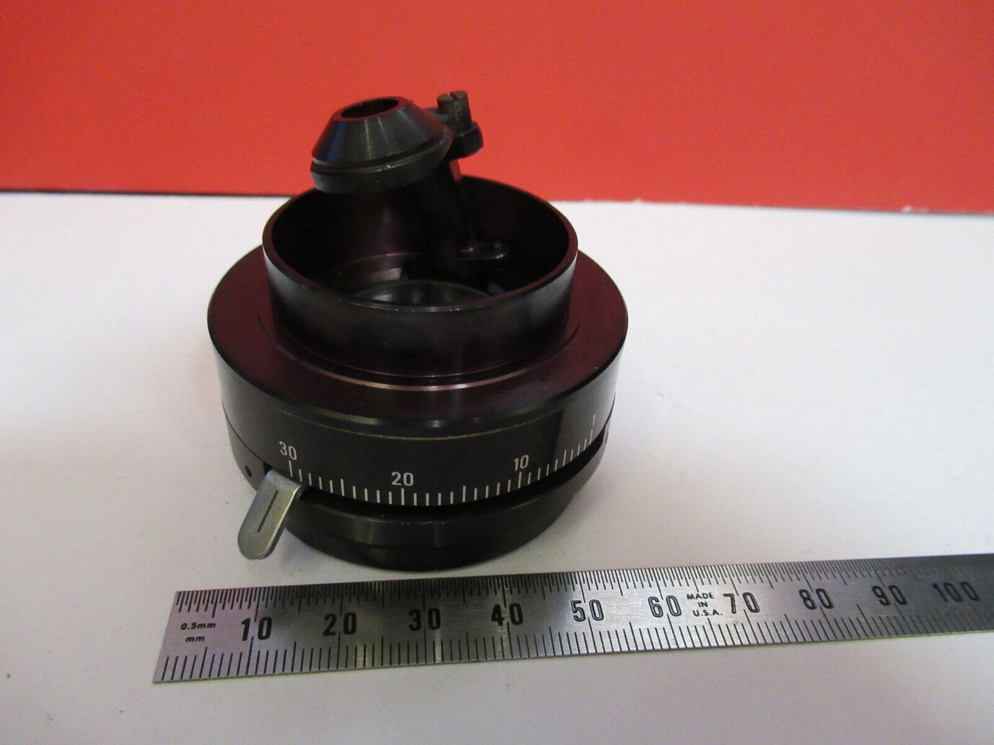 WILD HEERBRUGG M12 CONDENSER + IRIS BINO  MICROSCOPE PART as pictured Y7-B-08