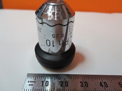 WILD HEERBRUGG SWISS PH 10X OBJECTIVE OPTICS MICROSCOPE PART AS PICTURED 14-B-81